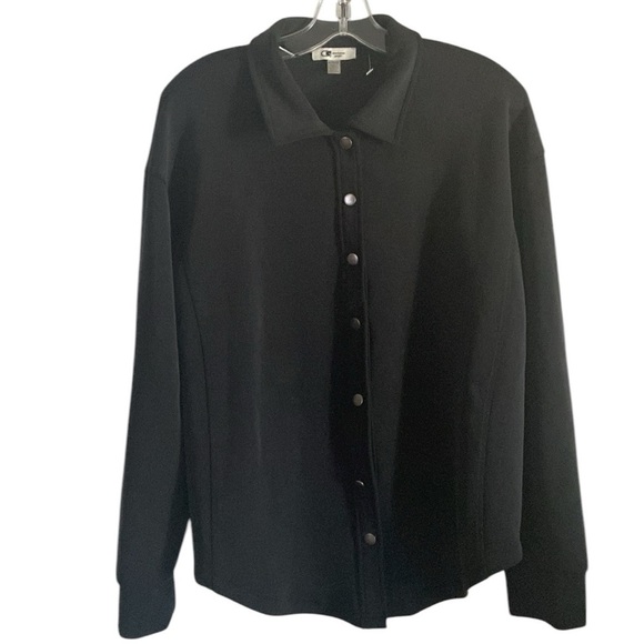 Cable & Gauge Sport Women’s Unisex Navy Blue Buttoned Down Shacket Size XL - Picture 1 of 7